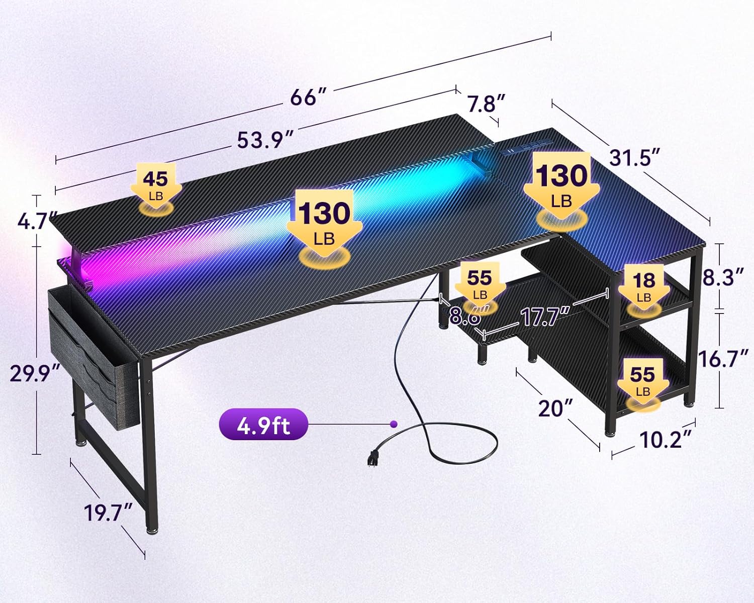 66 Inch L Shaped Computer Desk – L Shaped Desk Setup Bewertung und Preis