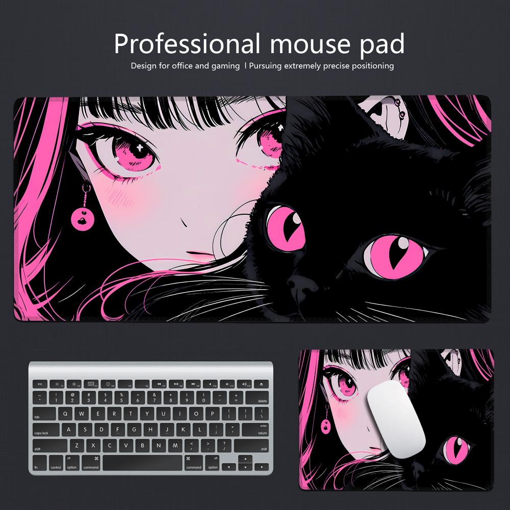 Gaming Mouse Pad Anime Black C – Desk Setup Gadgets Bewertung und Preis