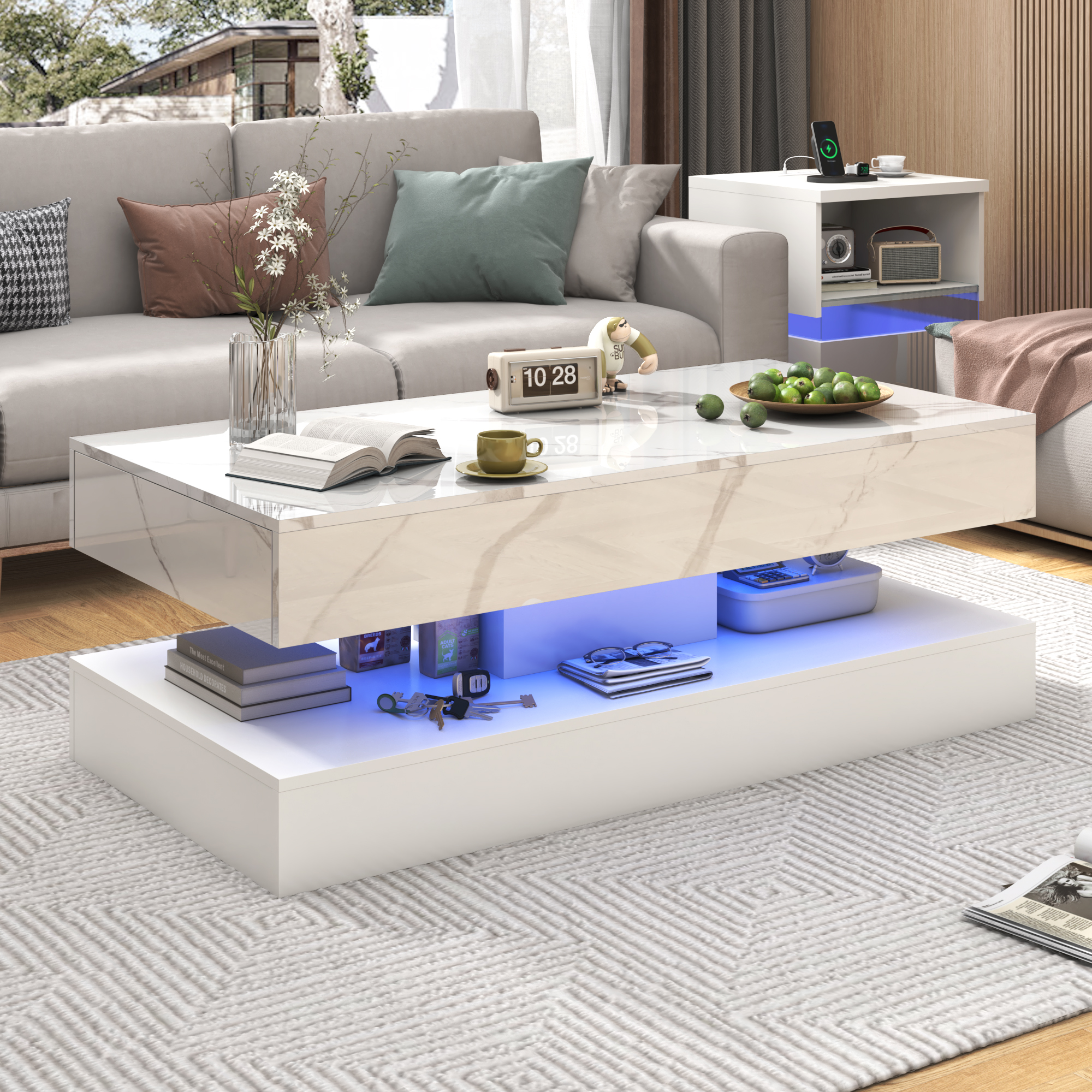 Modern Stylish Coffee Table wi – Desk Setup Minimalist Bewertung und Preis