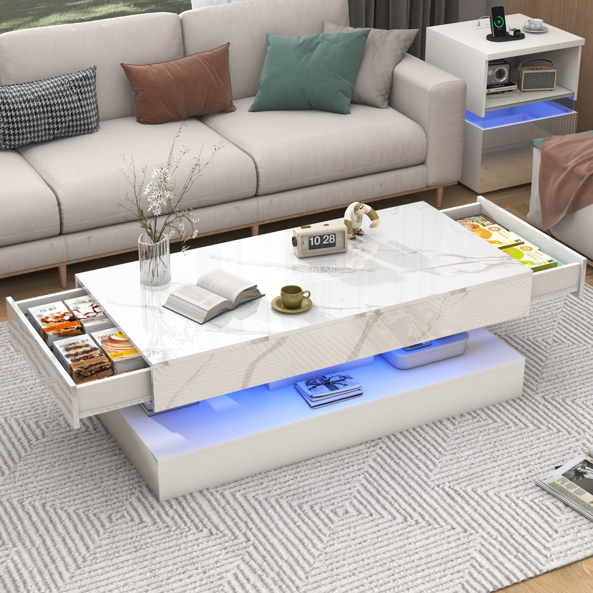 Modern Stylish Coffee Table wi – Desk Setup Minimalist Bewertung und Preis