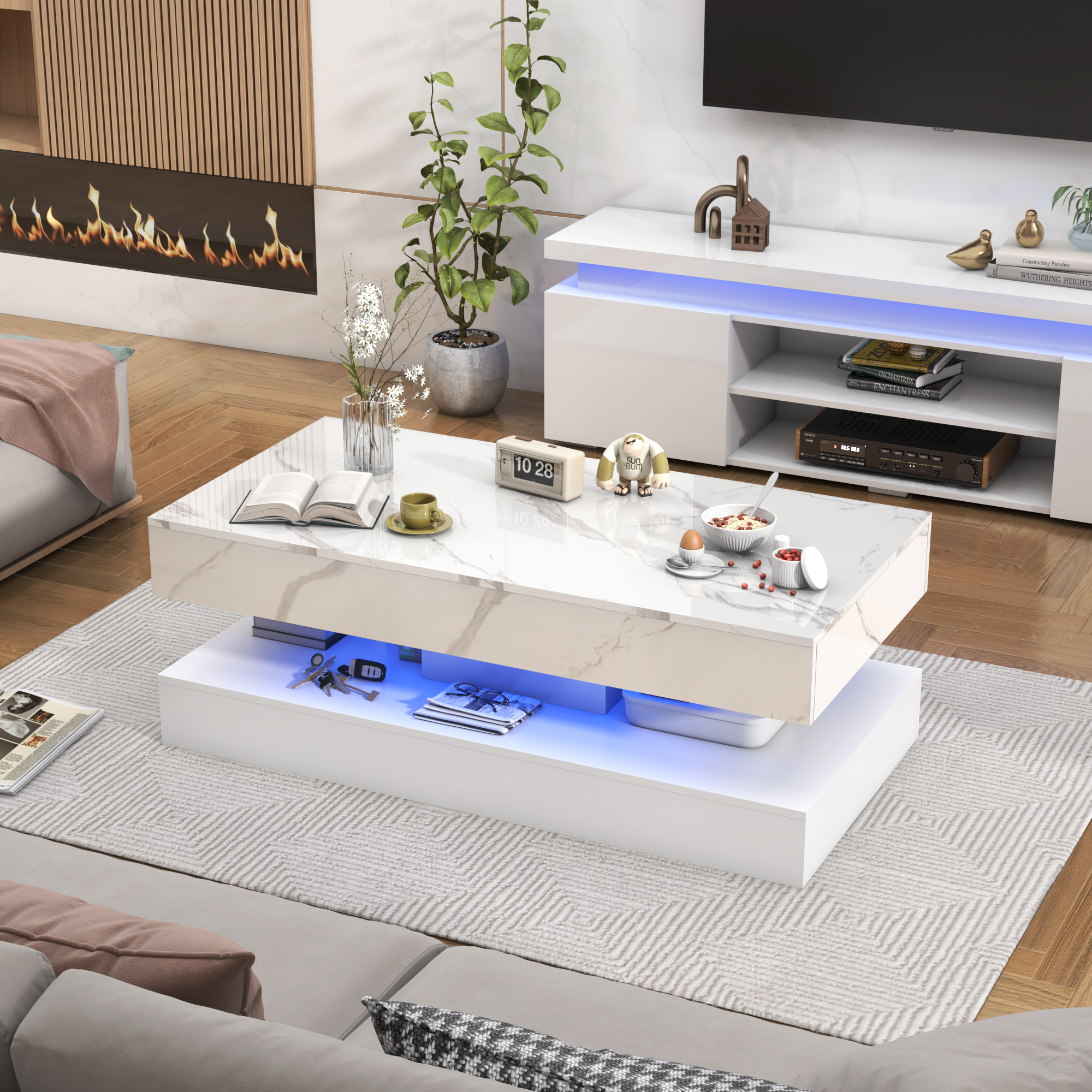 Modern Stylish Coffee Table wi – Desk Setup Minimalist Bewertung und Preis