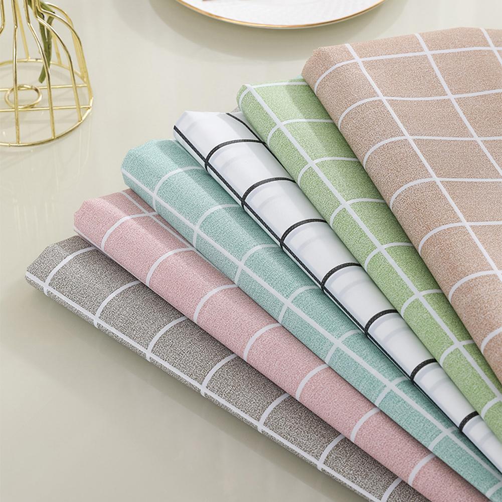 Nordic Style Grid Printed Hous – Desk Setup Wallpaper Bewertung und Preis