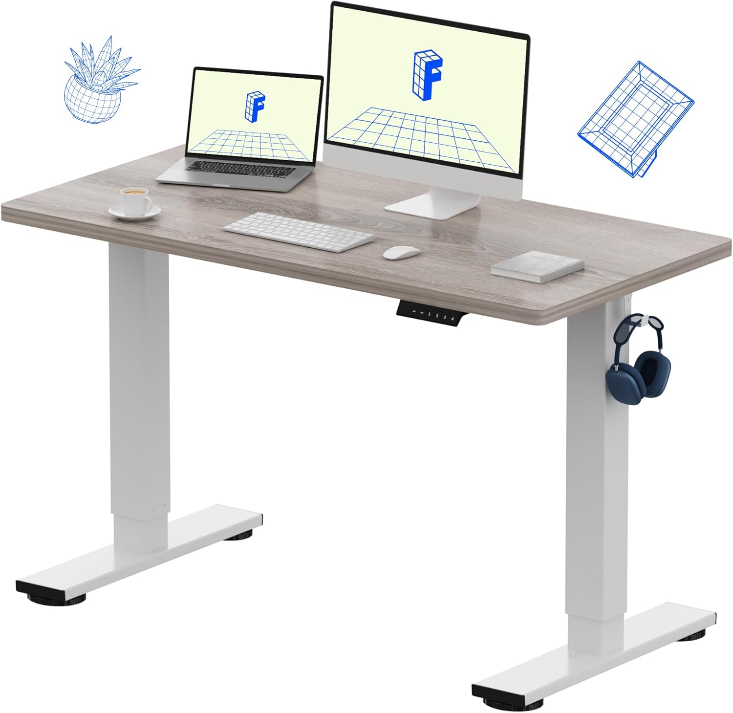 One-Piece Electric Height Adju – L Shaped Desk Setup Bewertung und Preis