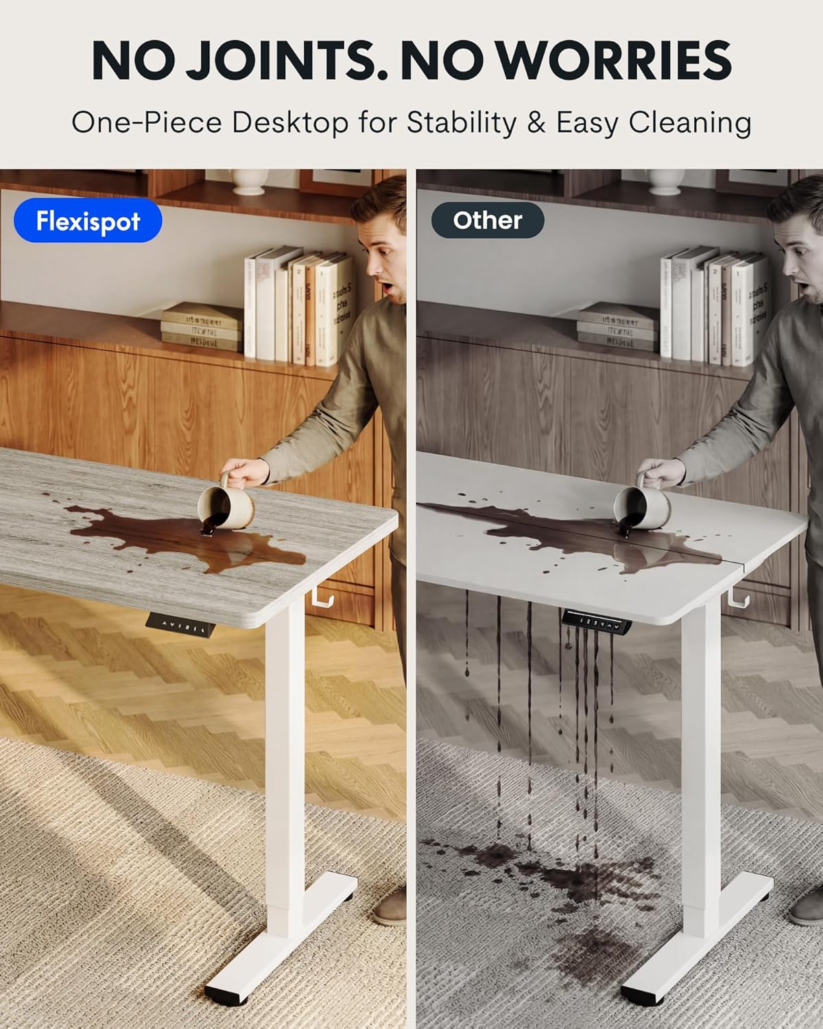 One-Piece Electric Height Adju – L Shaped Desk Setup Bewertung und Preis