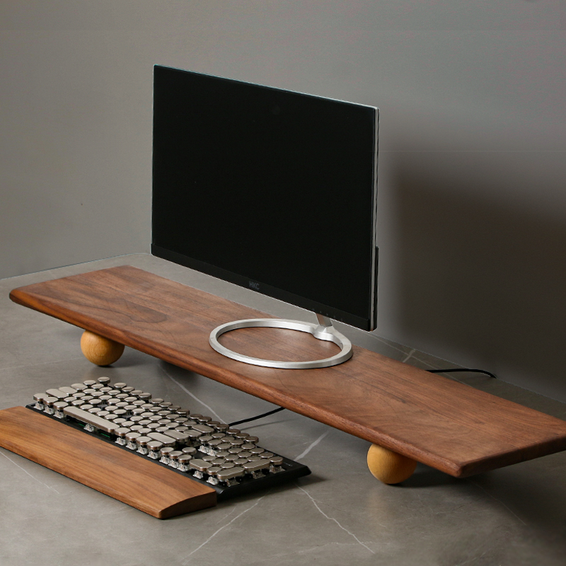 Solid Wood Monitor Riser Lapto – Desk Setup With Laptop And Monitor Bewertung und Preis