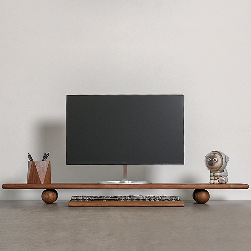 Solid Wood Monitor Riser Lapto – Desk Setup With Laptop And Monitor Bewertung und Preis
