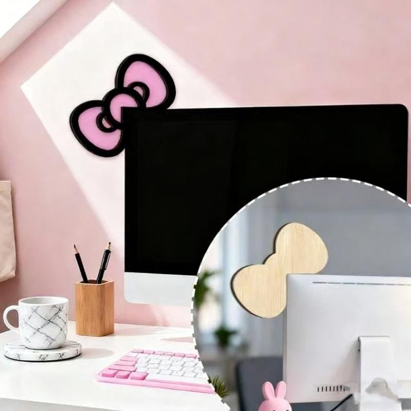 New 1/2Pcs Wooden Bowknot PC A – Desk Setup Home Bewertung und Preis