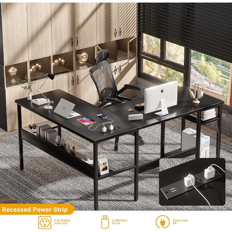 Reversible L Shaped Desk with  – L Shaped Desk Setup Bewertung und Preis