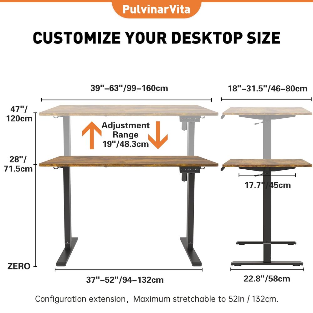 Desk Frame, Stand up Desk Fram – L Shaped Desk Setup Bewertung und Preis