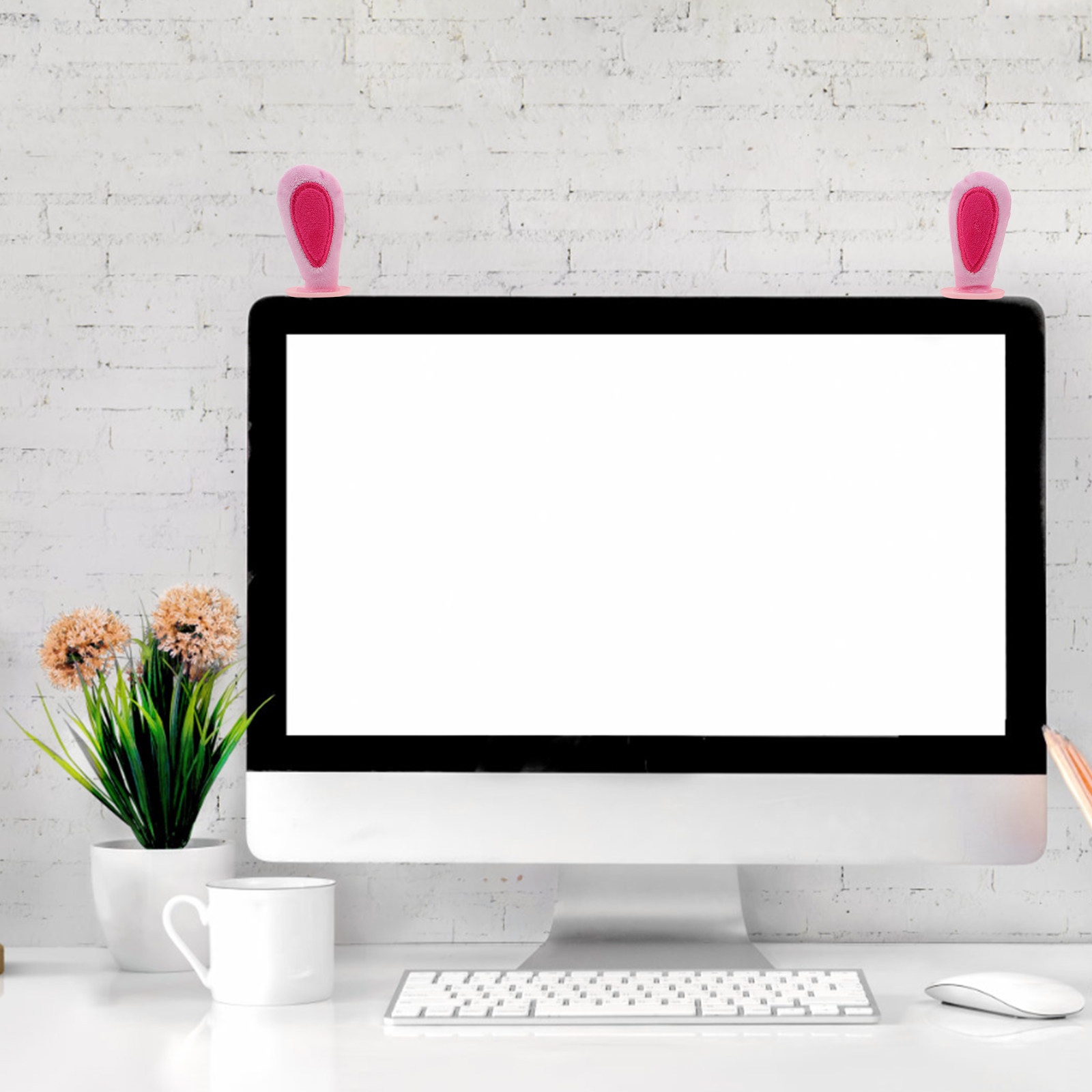 2Pairs Monitor Ears Decoration – Desk Setup With Laptop And Monitor Bewertung und Preis