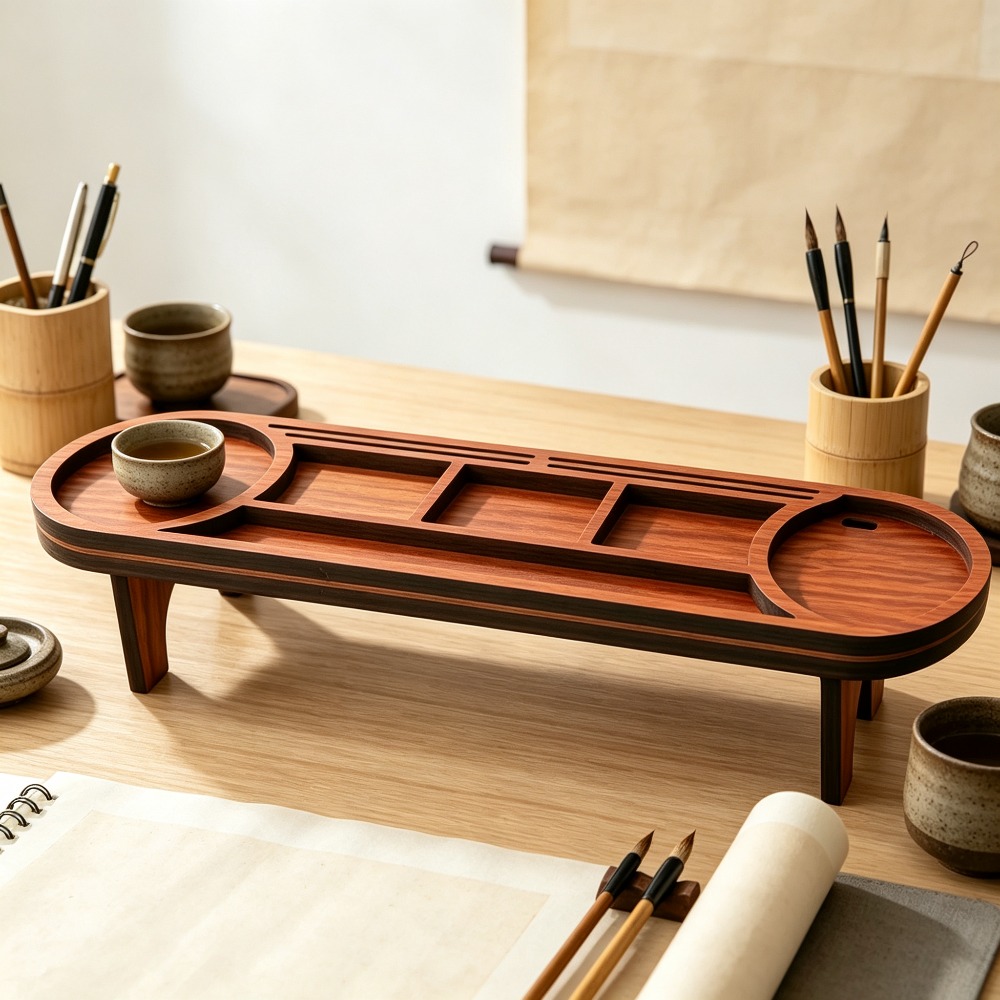 Wooden Desk Organizer with Pho – Desk Setup Home Bewertung und Preis