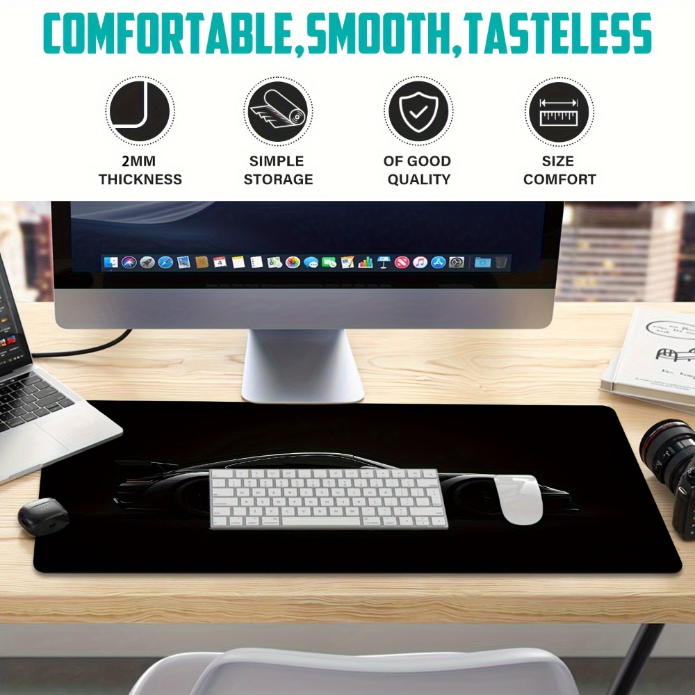 Sanded Black Gaming Mouse Pad  – Desk Setup Editing Bewertung und Preis
