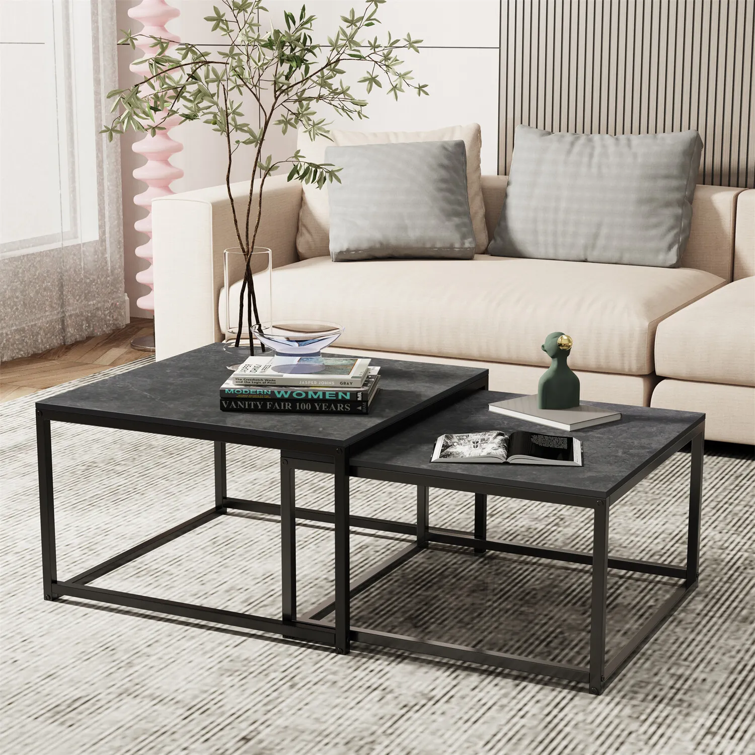 LUVODI Rectangle White Nesting – Desk Setup Minimalist Bewertung und Preis