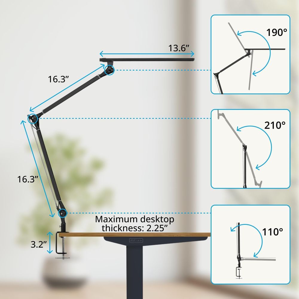 Adjustable 3-Color LED Desk La – Desk Setup Home Bewertung und Preis