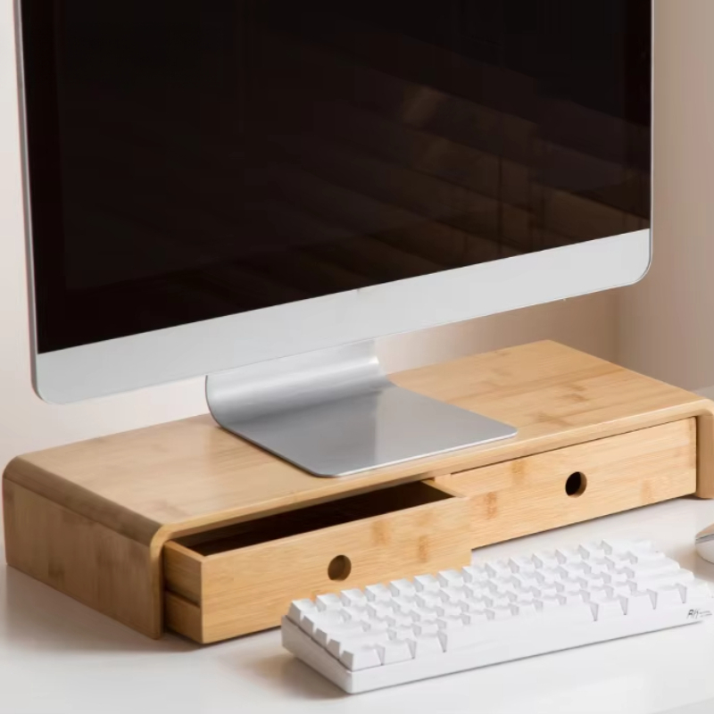 Bamboo Laptop Monitor Riser Ec – Desk Setup With Laptop And Monitor Bewertung und Preis