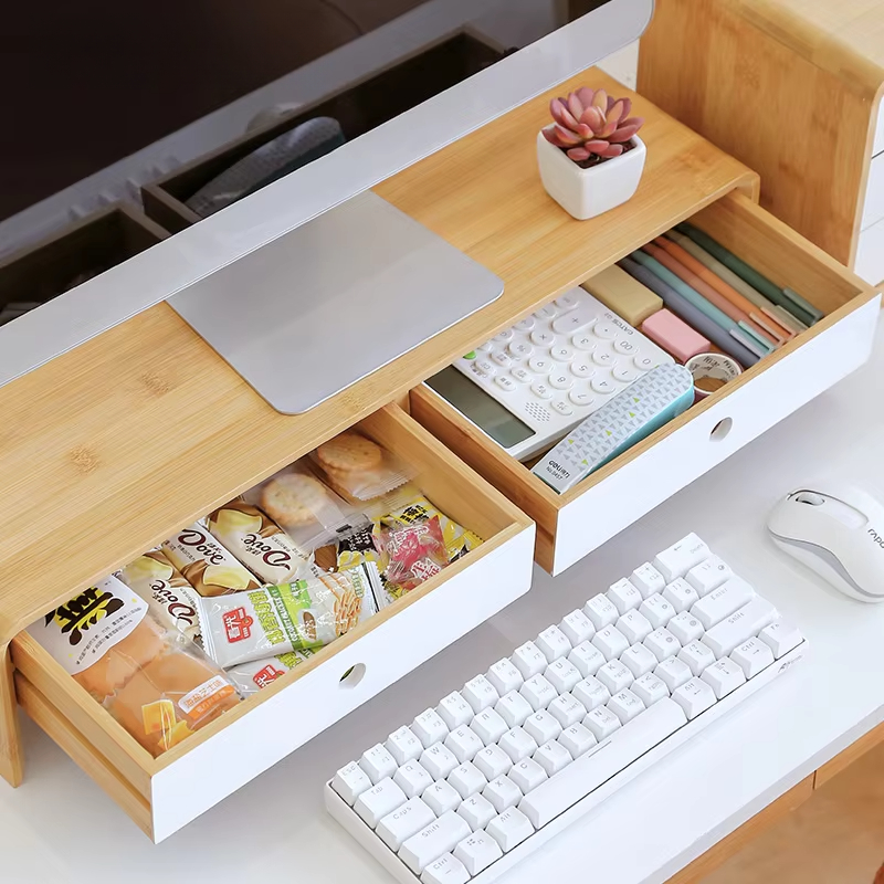 Bamboo Laptop Monitor Riser Ec – Desk Setup With Laptop And Monitor Bewertung und Preis