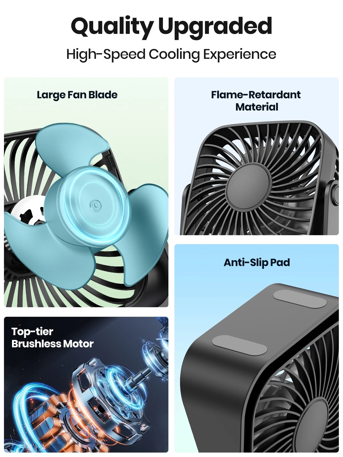 4Inch USB Mini Portable Fan fo – Desk Setup Home Bewertung und Preis