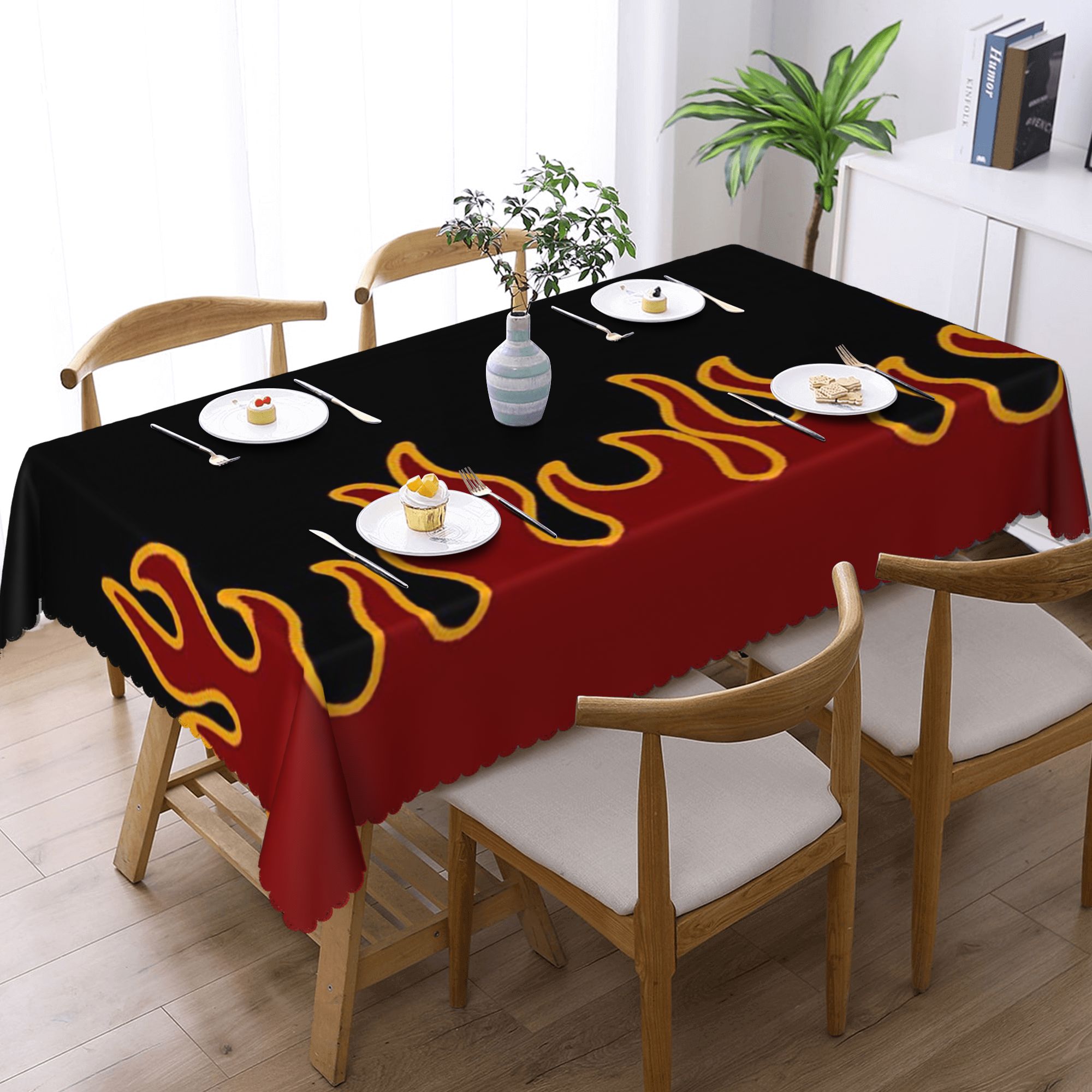 Customized Big Fire Flames Bur – Desk Setup Wallpaper Bewertung und Preis