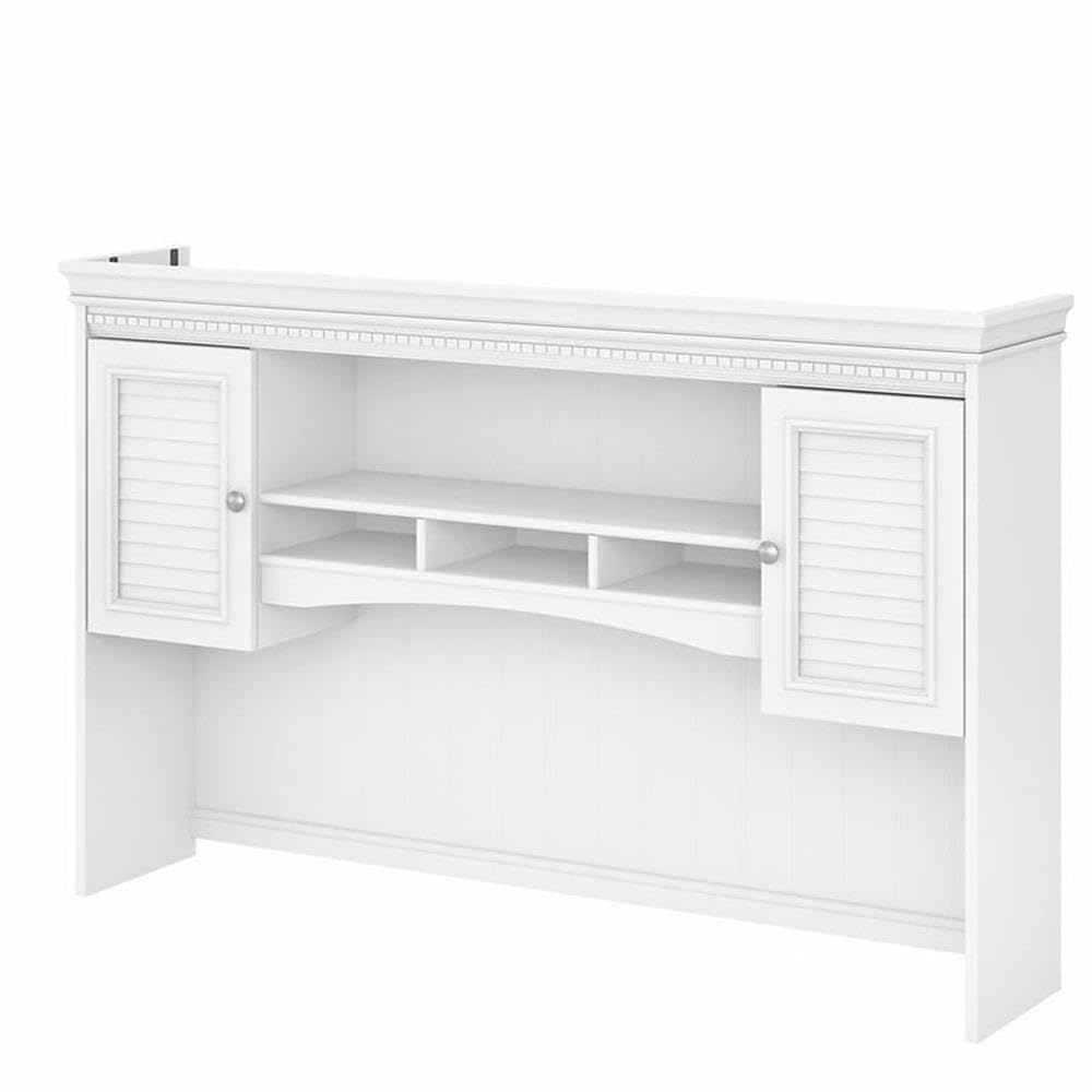 White 60-Inch Hutch With Latti – L Shaped Desk Setup Bewertung und Preis