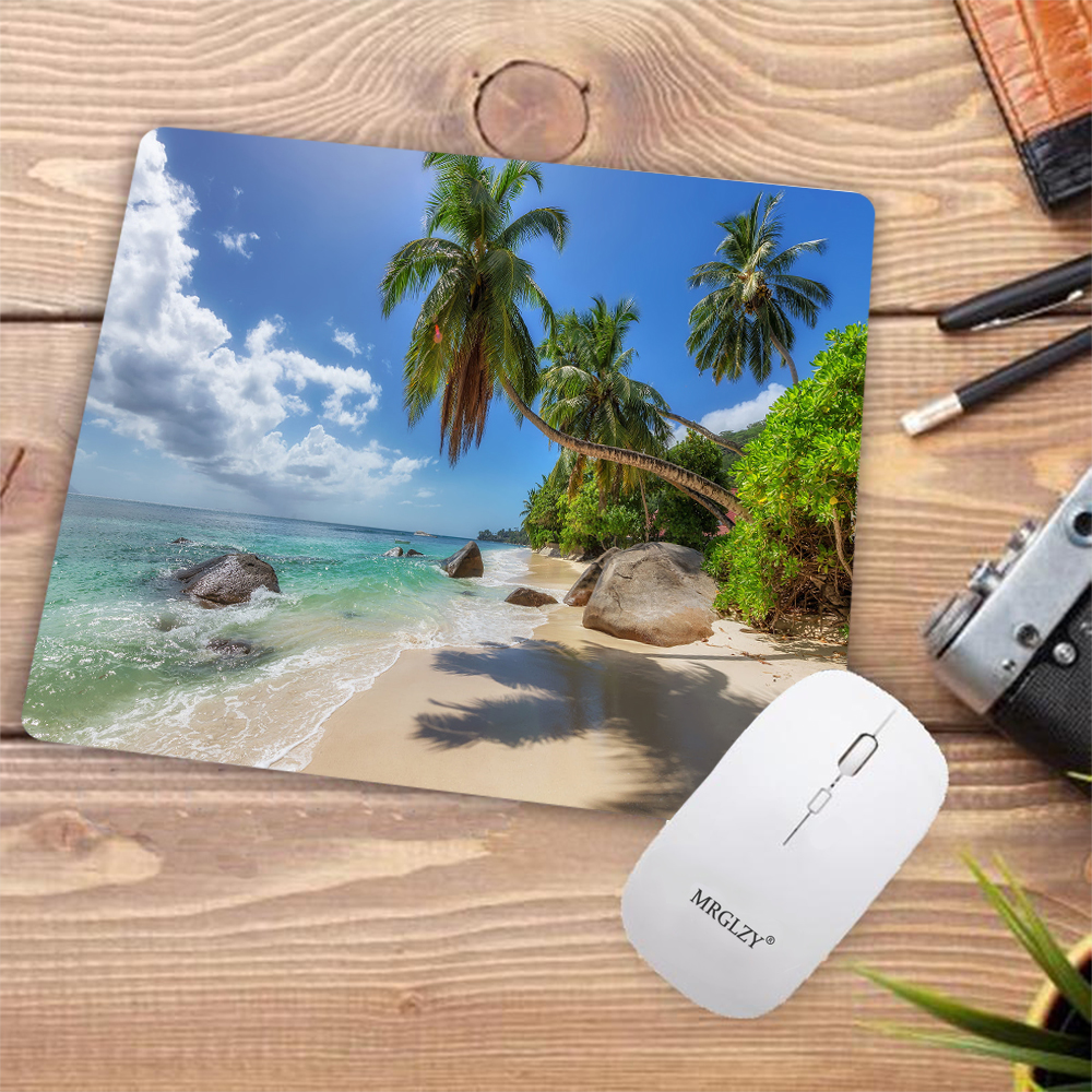 Desk Pad Tropical Palm Beach R – Desk Setup Gadgets Bewertung und Preis