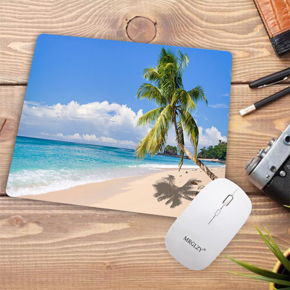 Desk Pad Tropical Palm Beach R – Desk Setup Gadgets Bewertung und Preis