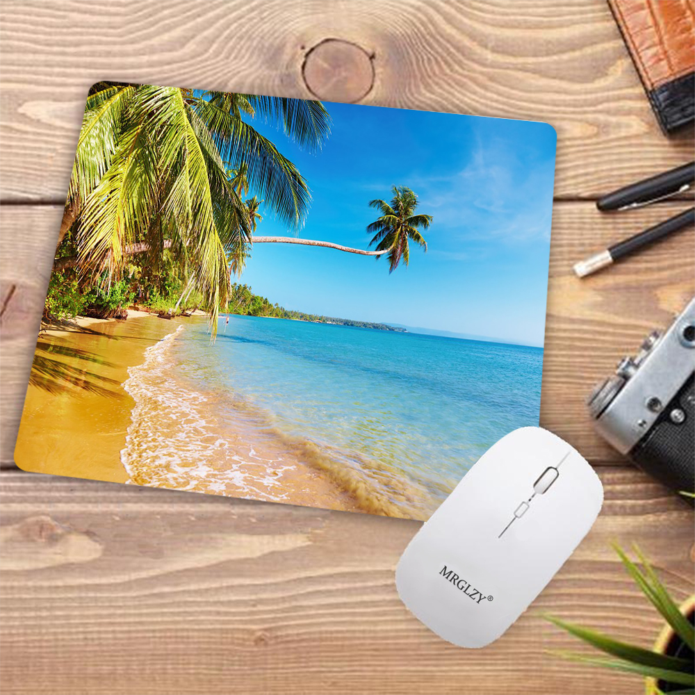 Desk Pad Tropical Palm Beach R – Desk Setup Gadgets Bewertung und Preis