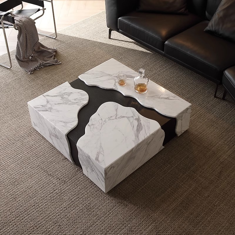 2025 Square Marble Coffee Tabl – Desk Setup Minimalist Bewertung und Preis