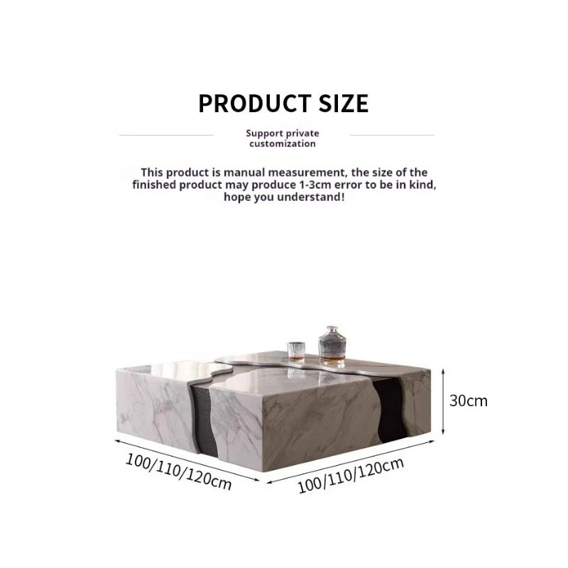 2025 Square Marble Coffee Tabl – Desk Setup Minimalist Bewertung und Preis