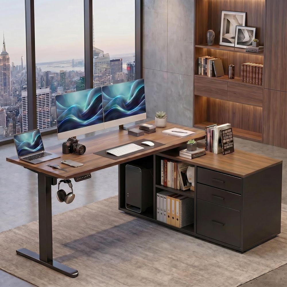55 Inch L Shaped Standing Desk – L Shaped Desk Setup Bewertung und Preis